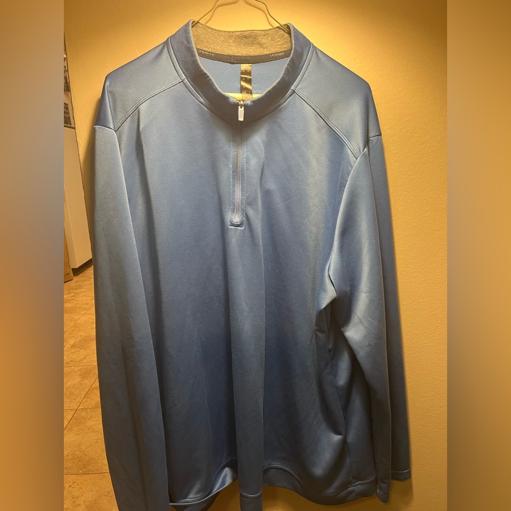 Adidas Blue Quarter-Zip Pullover